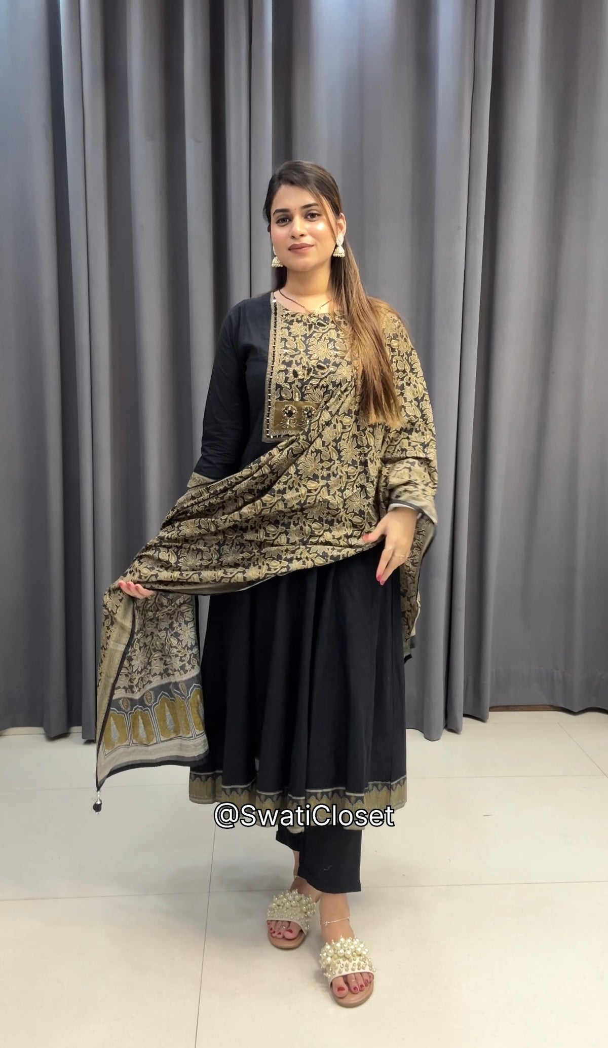 BLACK ANARKALI SUIT