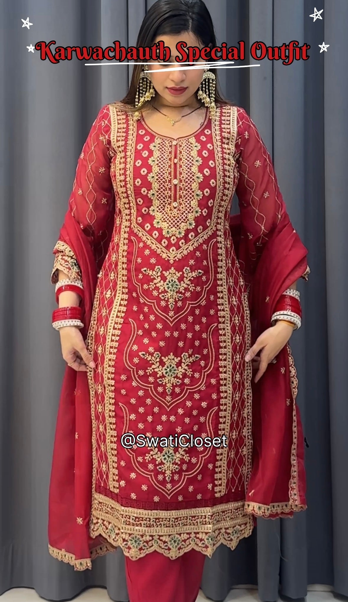 KARWACHAUTH SPECIAL RED SUIT