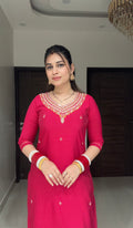 PRETTY PINK KURTA SET