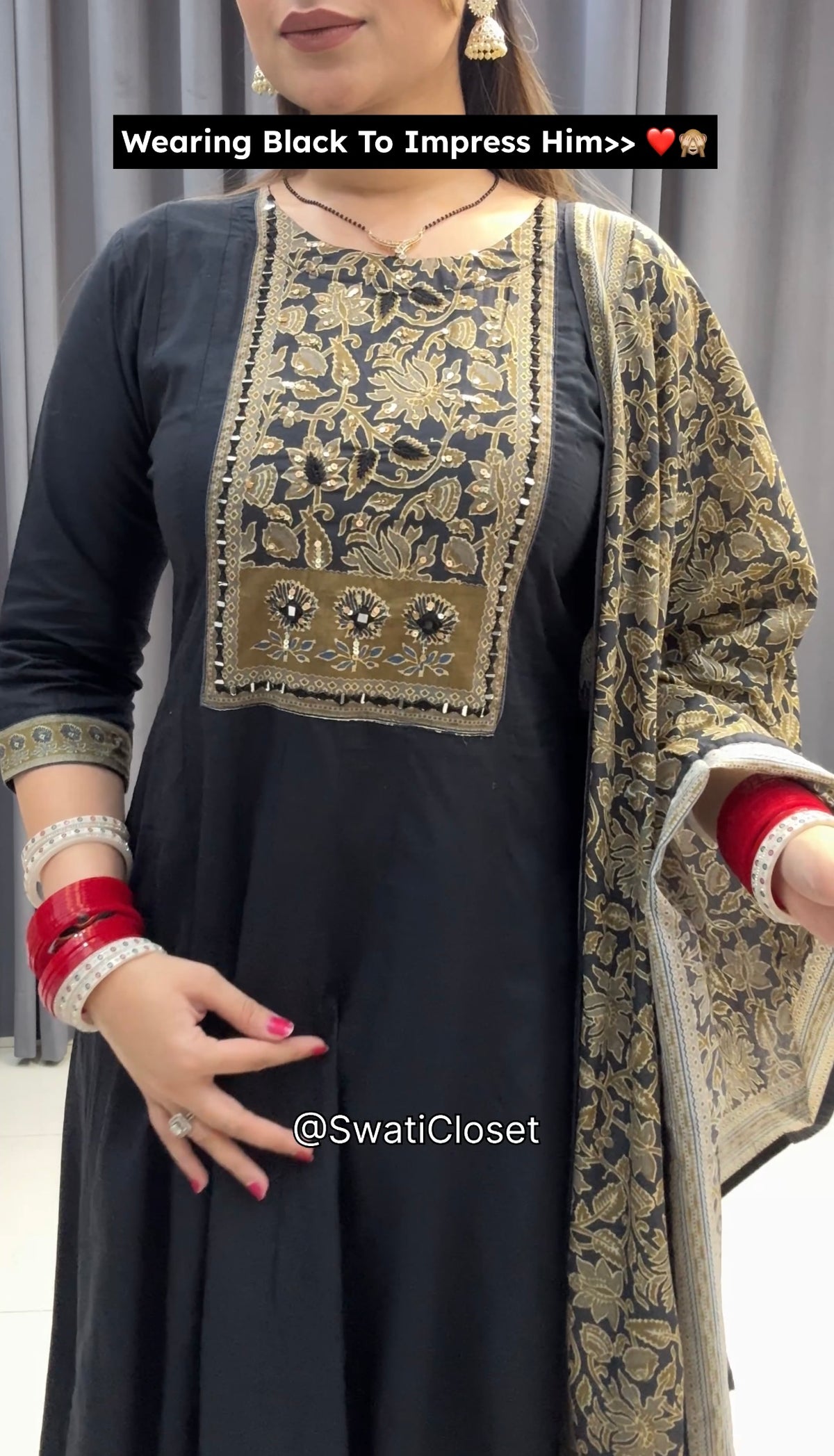 BLACK ANARKALI SUIT