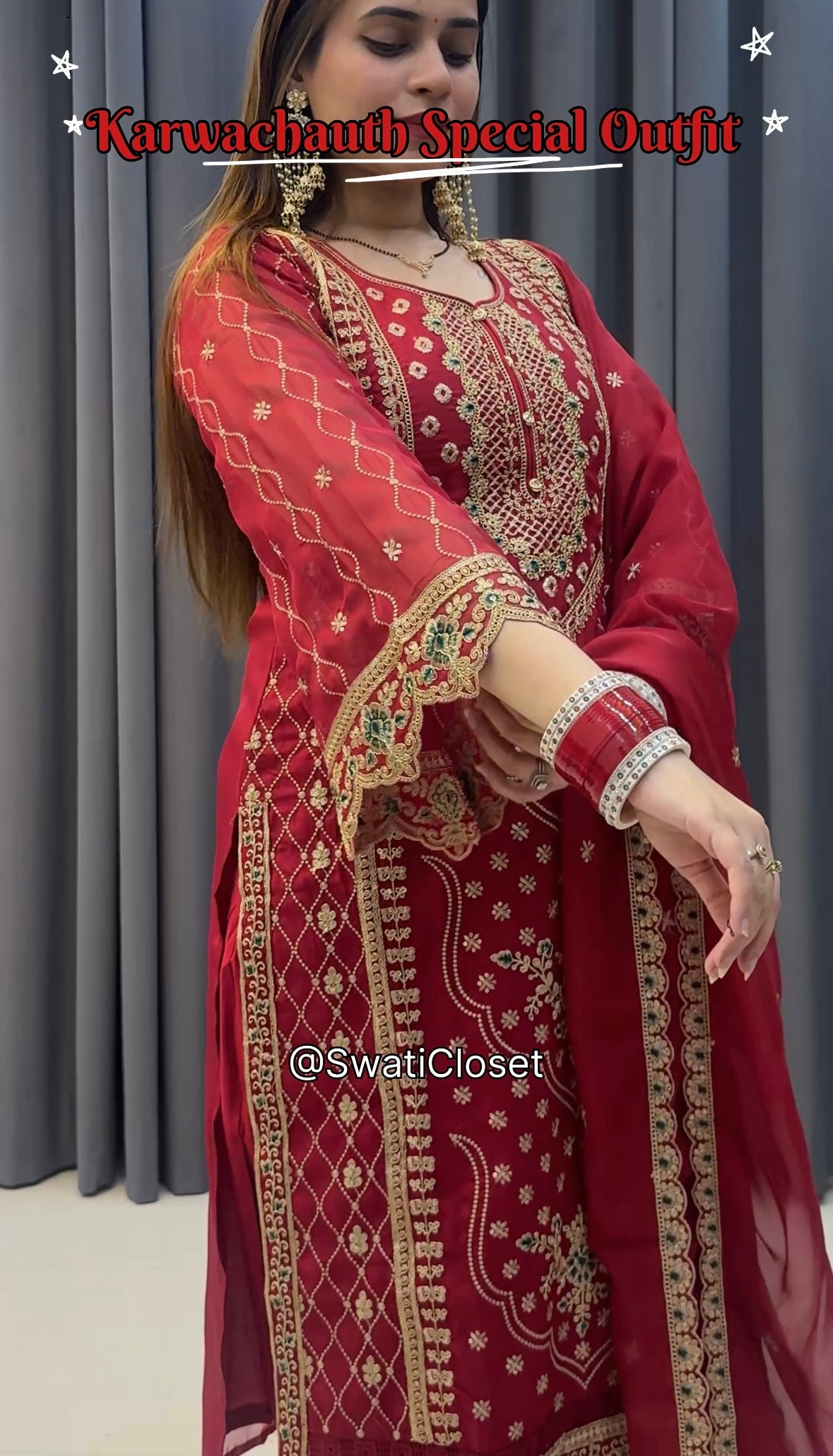 KARWACHAUTH SPECIAL RED SUIT