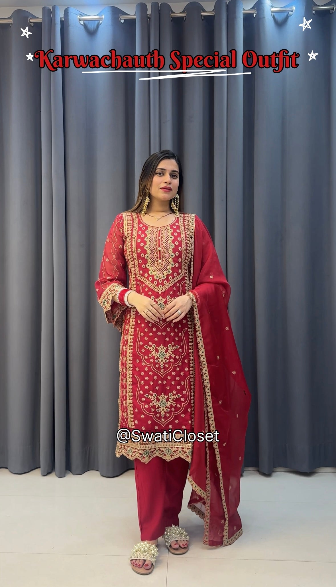 KARWACHAUTH SPECIAL RED SUIT