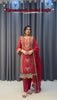 HEAVY RED ORGANZA KURTA SET