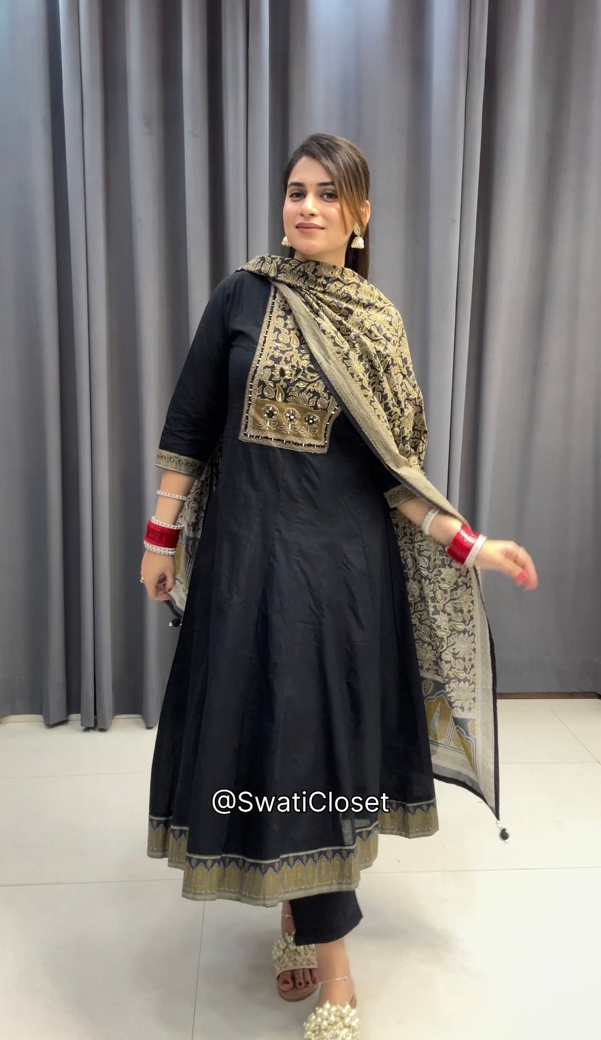 BLACK ANARKALI SUIT