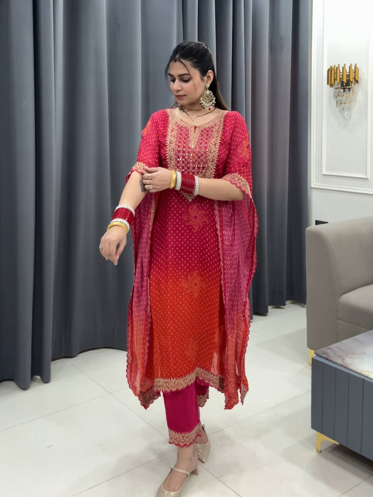 Pink Kaaftan