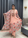 Peach Anarkali