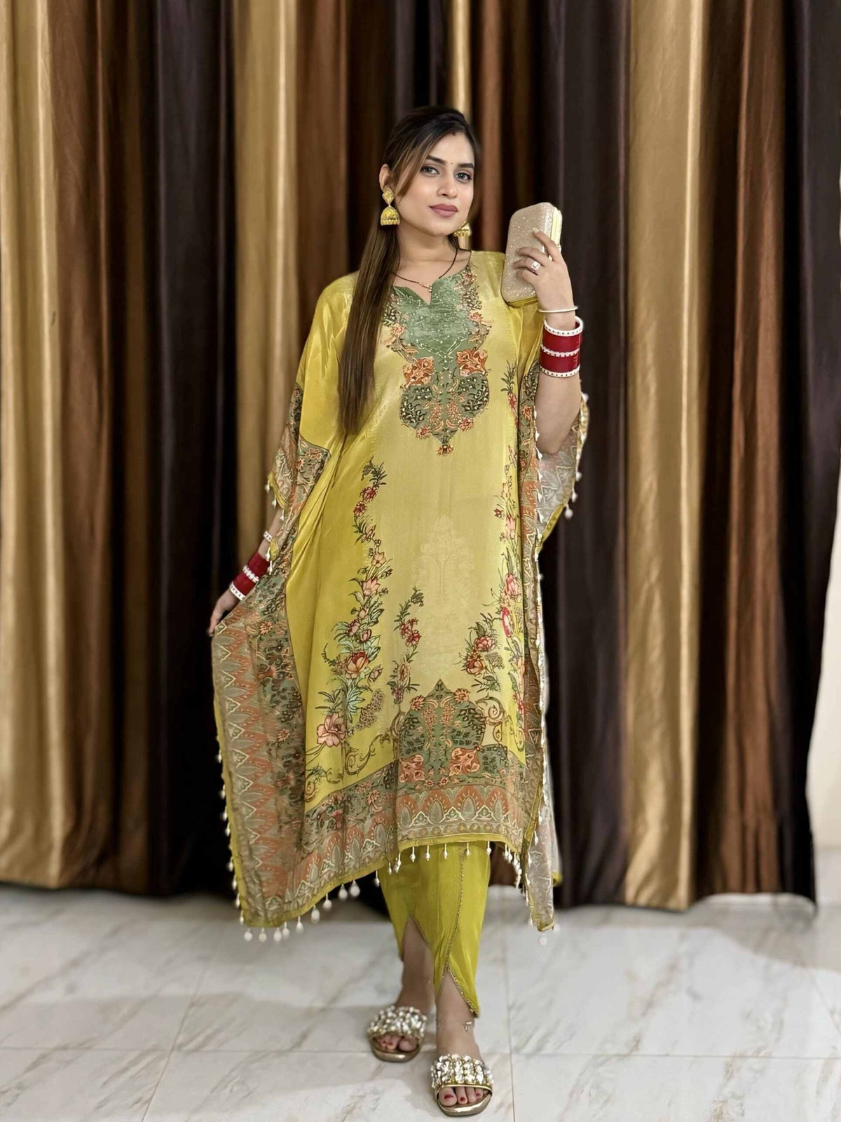 Green Kaaftan Set