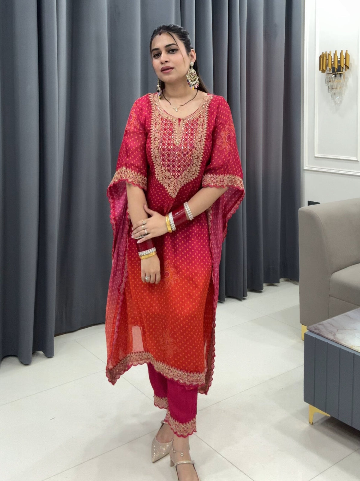 Pink Kaaftan