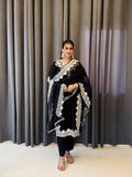 Black Embroided Suit